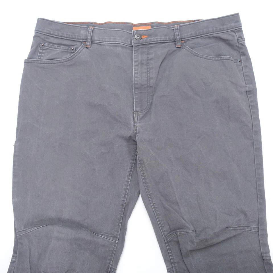 Pantalones de mezclilla St. John's Bay para hombre 40 negros elásticos pierna recta senderismo al aire libre Foto 3 de 4