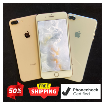 iPhone 8 Plus 64GB - Gold, Silver, Space Gray - Unlocked - Mint
