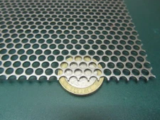 Perforated Staggered Steel Sheet .036" Thick x 24" x 24", .156" Hole Dia.