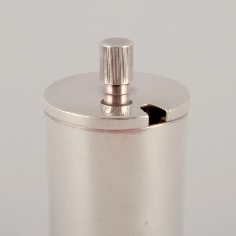 Jørgen Jensen para Georg Jensen. Olla de mostaza Art Deco rara en plata de ley Foto 3 de 4