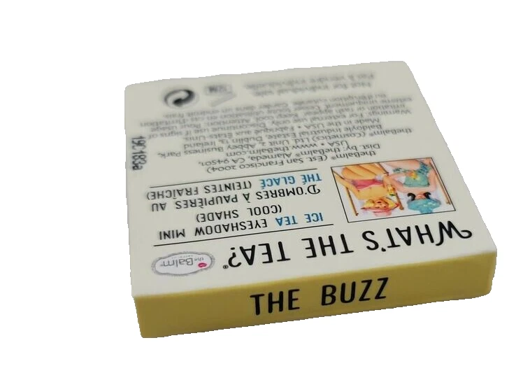2x Sombra de ojos theBalm Mini ¿Qué es el té? Lote de 2 tamaño de viaje THE BUZZ 0,042 oz Foto 2 de 2