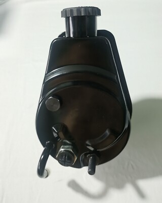 Black Saginaw Power Steering Pump Keyway Style SBC BBC Chevy Ford GM Chrysler
