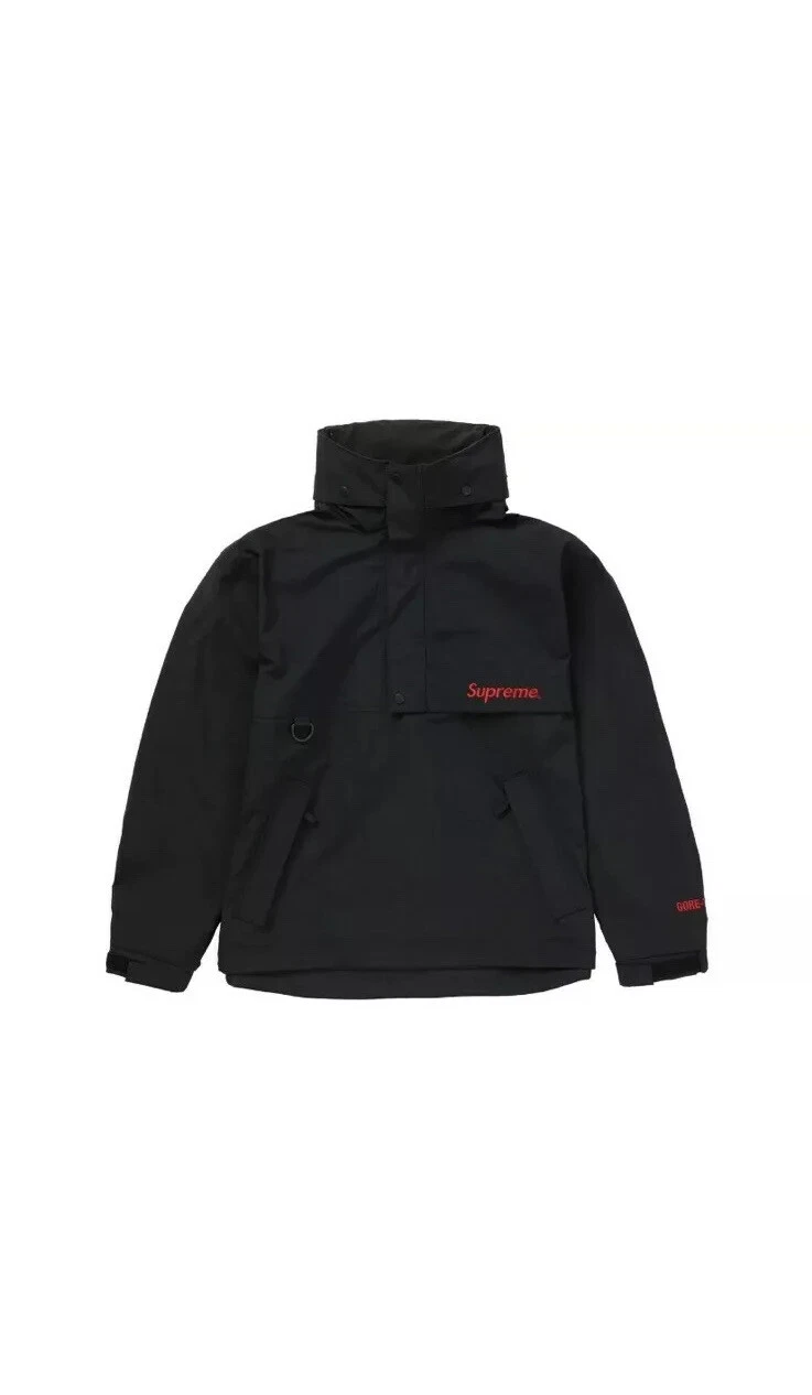 Supreme 20SS GORE TEX Anorak noir taille grande 100 % authentique
