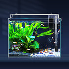 3 Gal Rimless Glass Aquarium Starter Kit Ultra Clear Low Iron Glass Fish Tank Se
