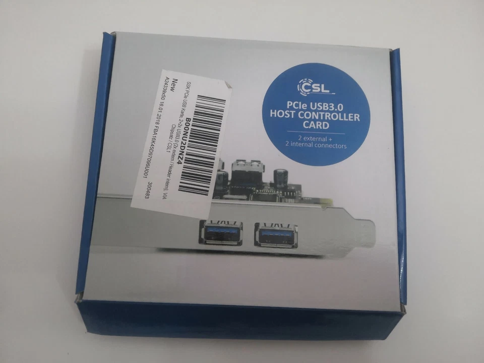 CSL Scheda Adattatore PCIe Card USB 3.0 2 ESTERNE + 2 INTERNE - Immagine 3 di 3