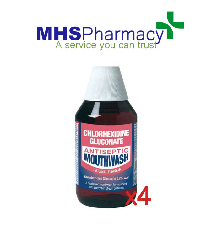 4 x 300ML CHLORHEXIDINE GLUCONATE ANTISEPTIC Grelly UK
