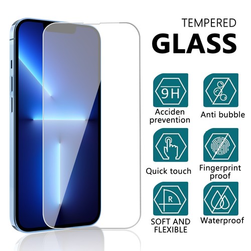 2-PACK For iPhone 14 Plus 13 12 11 Pro Max Real Tempered GLASS Screen Protector - Picture 19 of 27