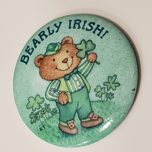 HALLMARK Cards Green St. Patrick's Day Button Pin, Irish Shamrock Bear ...