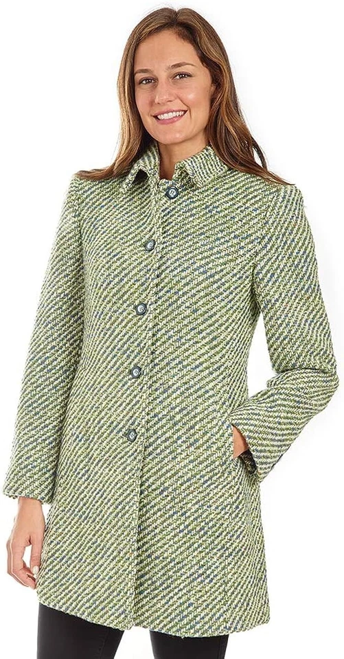 Donatella Women's Single Breasted Wool Walker Coat - Image 2 of 4