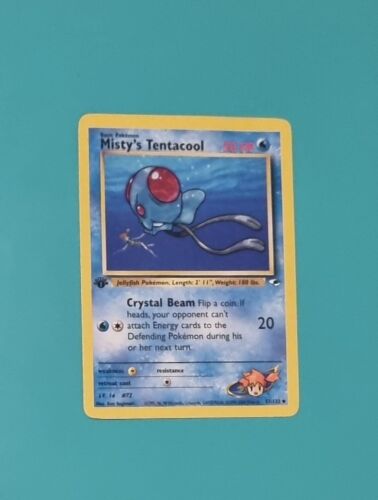 Pokémon💎 Misty's Tentacool, 57/132💎1st Edition,Gym Heroes,N/Mint - Picture 1 of 2