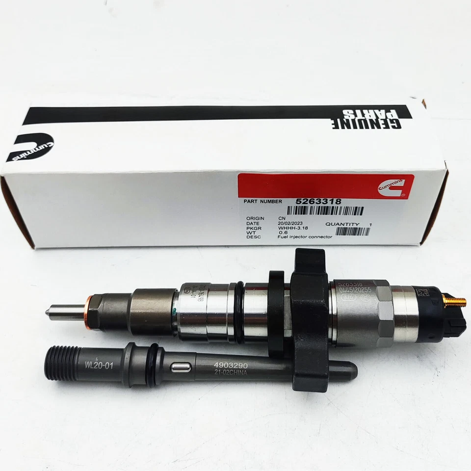 New 6PCS Fuel Injectors 5263318 Fit 2003-2004 Dodge Ram 2500 3500 Cummins 5.9L - Image 2 of 4