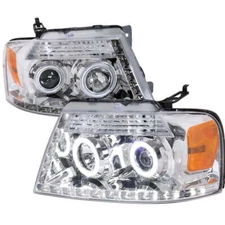 Fits 04-08 FORD F150 Projector Headlights With Clear Lens