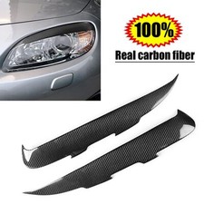 Guarnizione sopracciglia faro in fibra di carbonio per Mazda MX-5 MX5 Miata nero