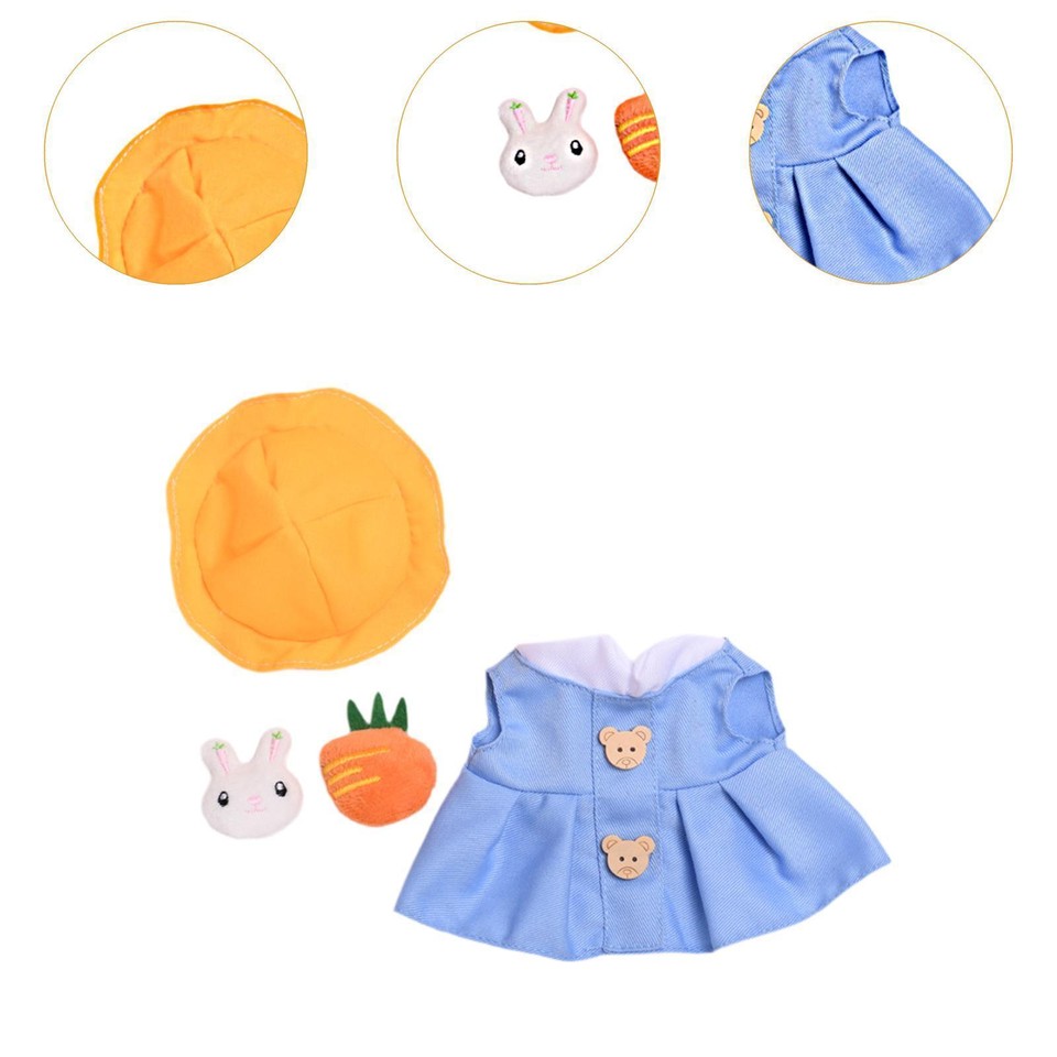 Plush Figure Dress Clothes Clothing Educational Dress up for 7.87inch