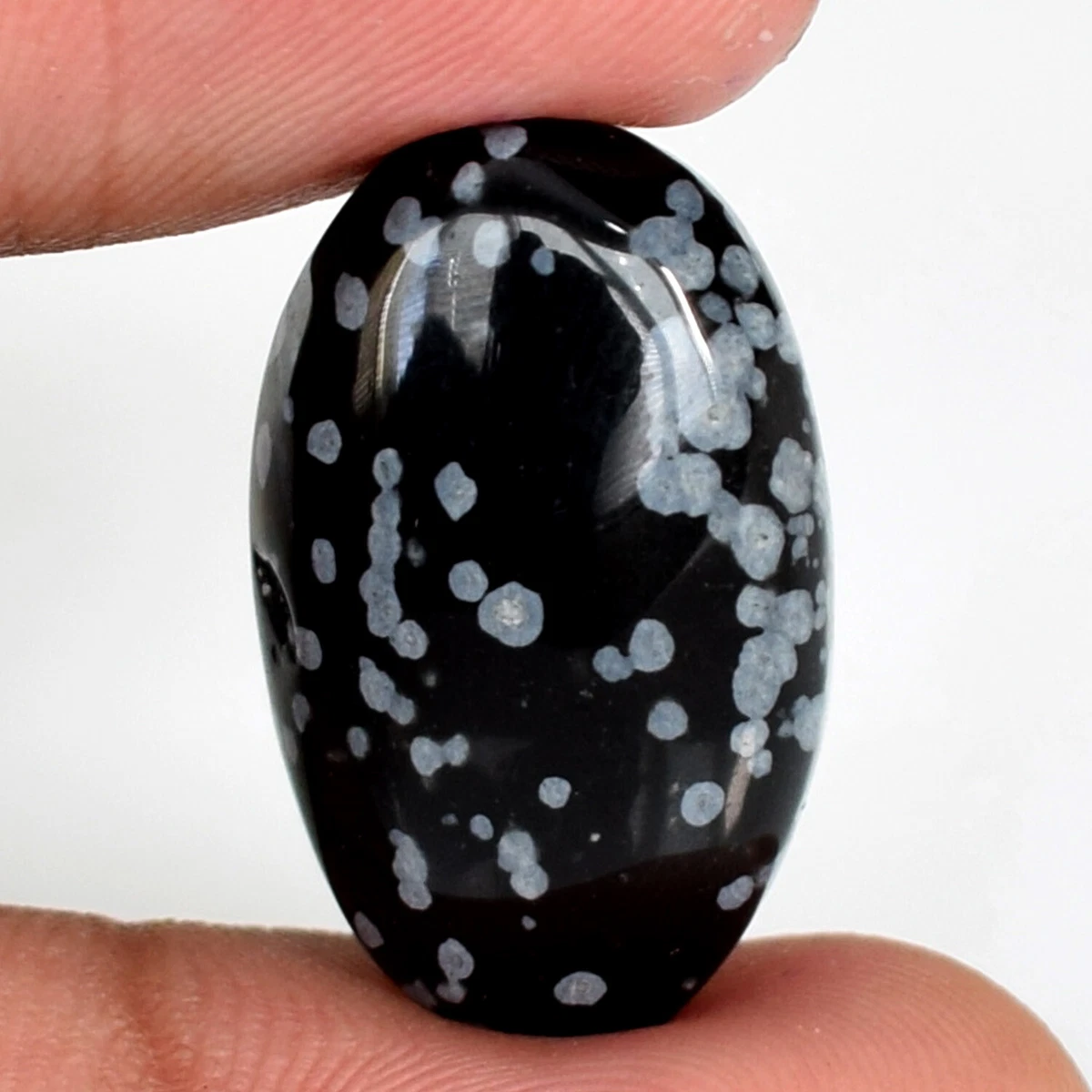 Snowflake obsidian hotsell cabochon