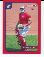 2020 Topps Total Red #689 Raudy Read Washington Nationals 06/10 Wave 7