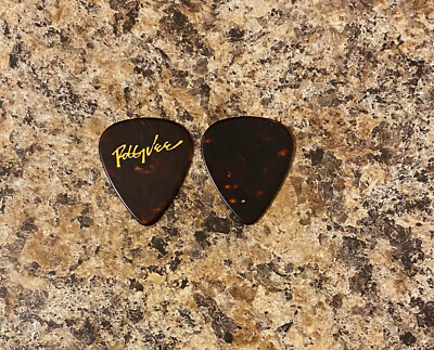 ROBBY VEE - Signature Tour Issued Guitar Pick Tortoise 100% Authentic
