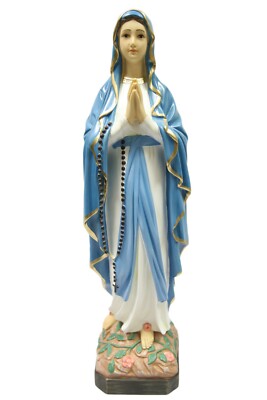 25" Our Lady of Lourdes Virgin Mary Blessed Mother Catholic Statue ...