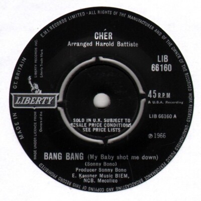 Cher - Bang Bang (My Baby Shot Me Down) (7'', Single)