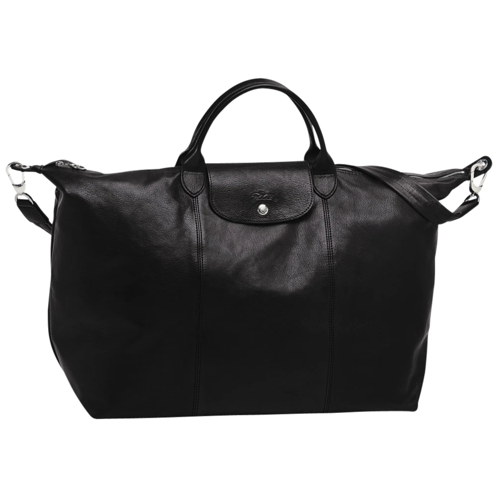 Longchamp Le Pliage Cuir Backpack Black