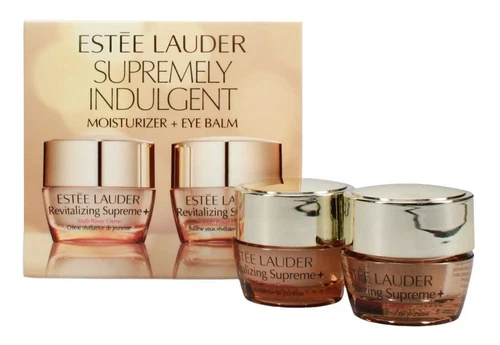 ESTEE LAUDER SUPREMELY INDULGENT MINI SET 7ML MOISTURISER + 5ML EYE BALM