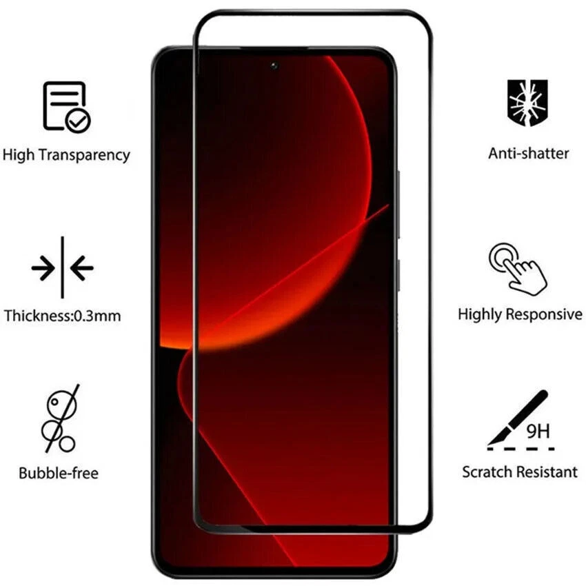 Pack de 4 Protectores de Pantalla de Cristal Templado para Xiaomi Civi Xiaomi 14 13 12 11 Pro x4 Foto 2 de 4