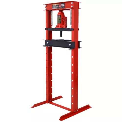 Hydraulic Shop Press ,12-Ton Capacity , Floor Mount ,with Press Plates, H-Frame