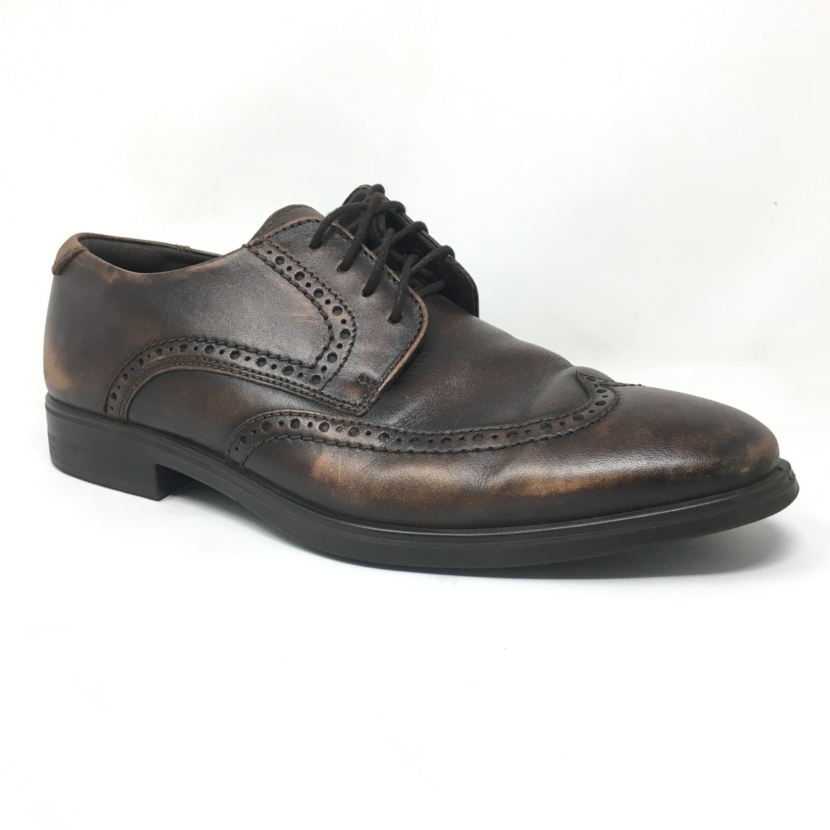 ECCO Brown Leather Wingtip Oxford Dress Shoes Men’s Size 44 EU / 10–10.5 US ECCO Men main image 2