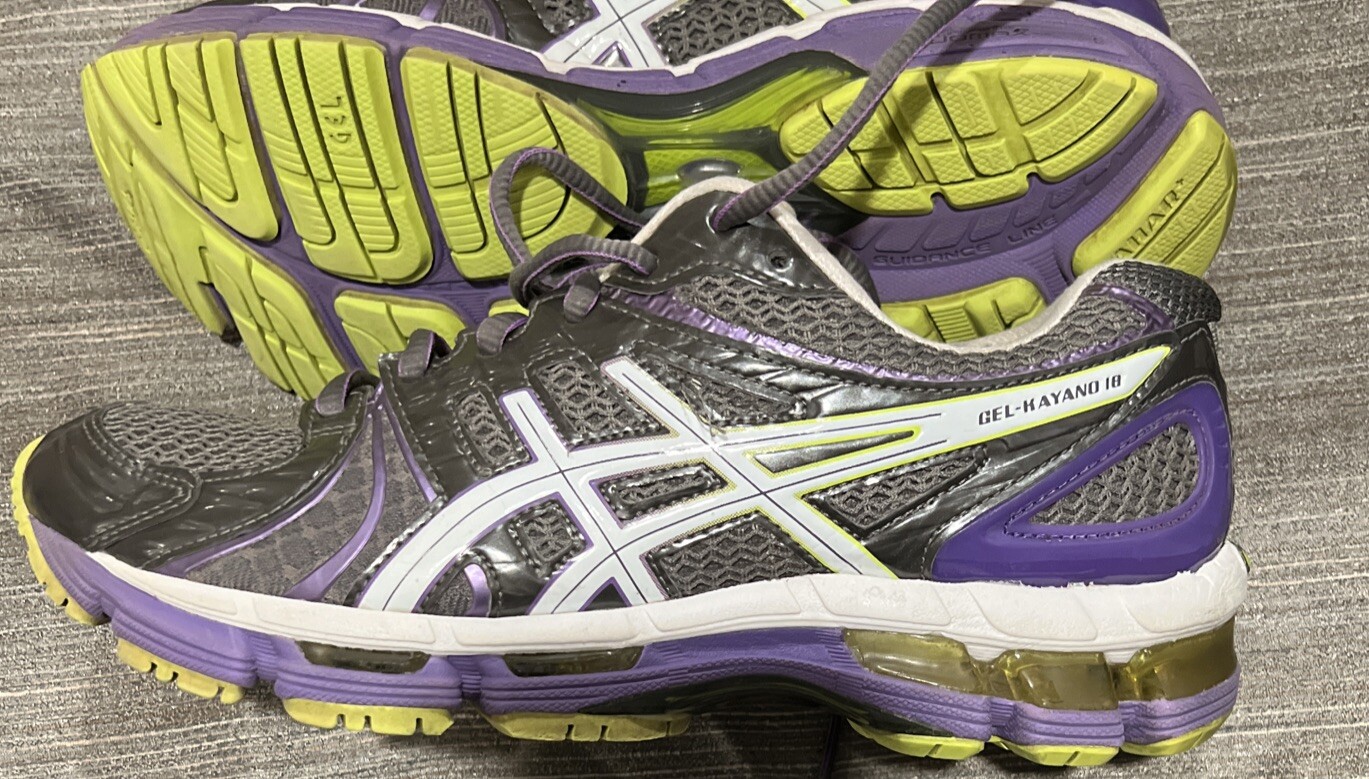 ASICS Gel-kayano 18 T2C9N Running Women's Shoes Size us Purple