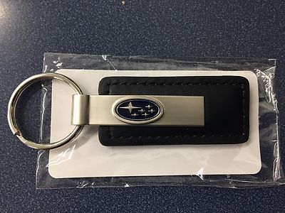 #ad #ad Subaru Logo Leather Key Tag Keyring Key Chain Outback Wrx Sti Impreza Forester $15.99