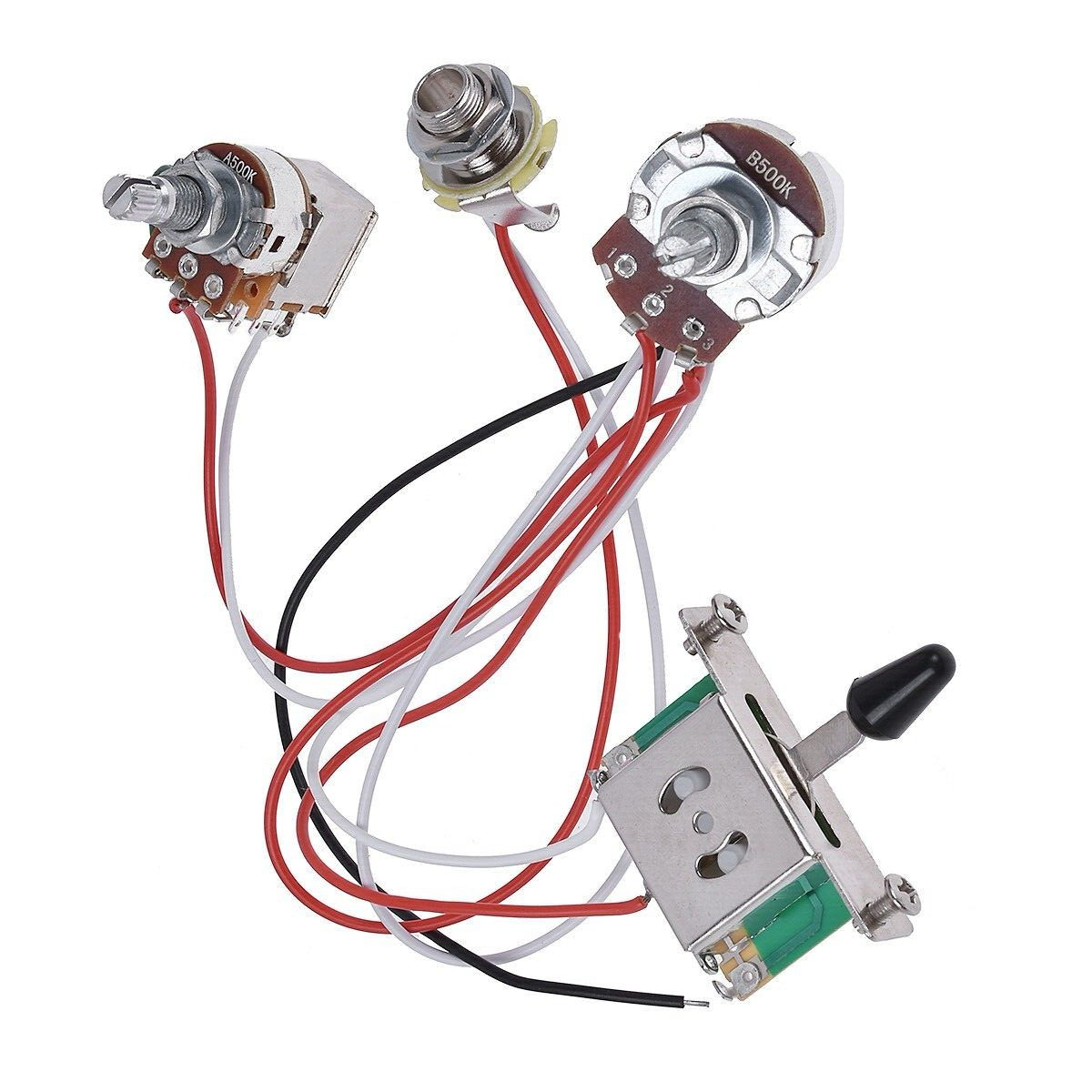 Kit Telecaster Alpha 500k .047uF pour réparer les buzzs et crachotements de guitare