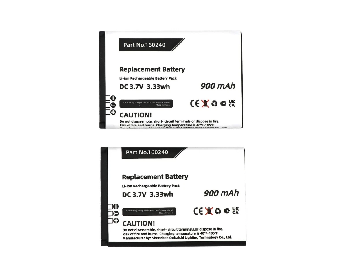 2 Packs 160240 Battery for steelseries Arctis Pro Wireless
