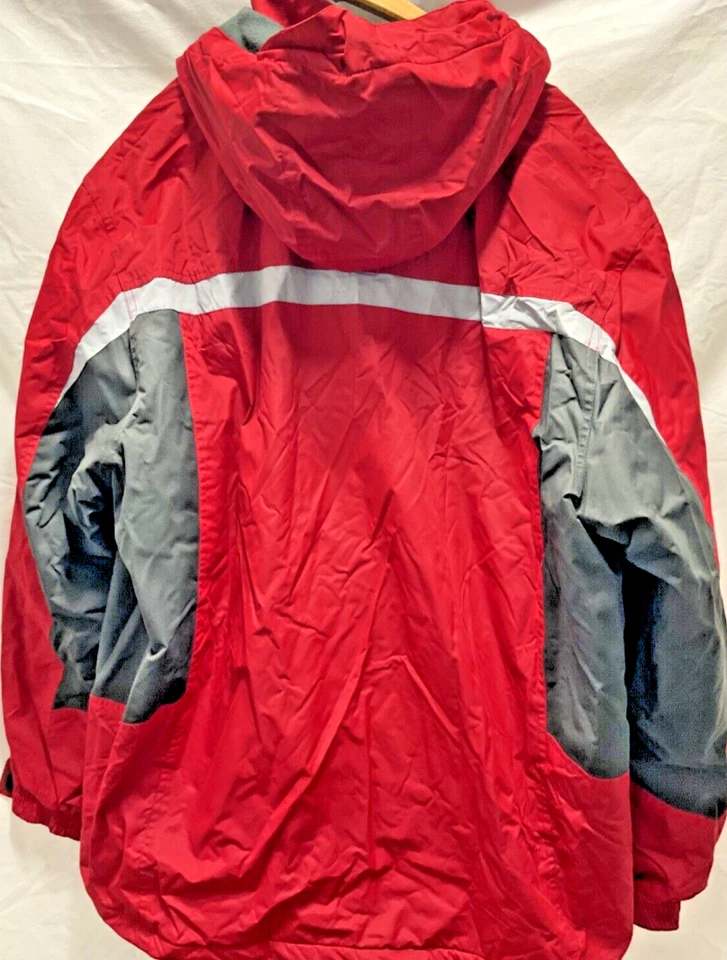 ZERO XPOSUR all weather zip ski snow parka red Jacket Unisex 2XL removable hood - Image 2 of 4