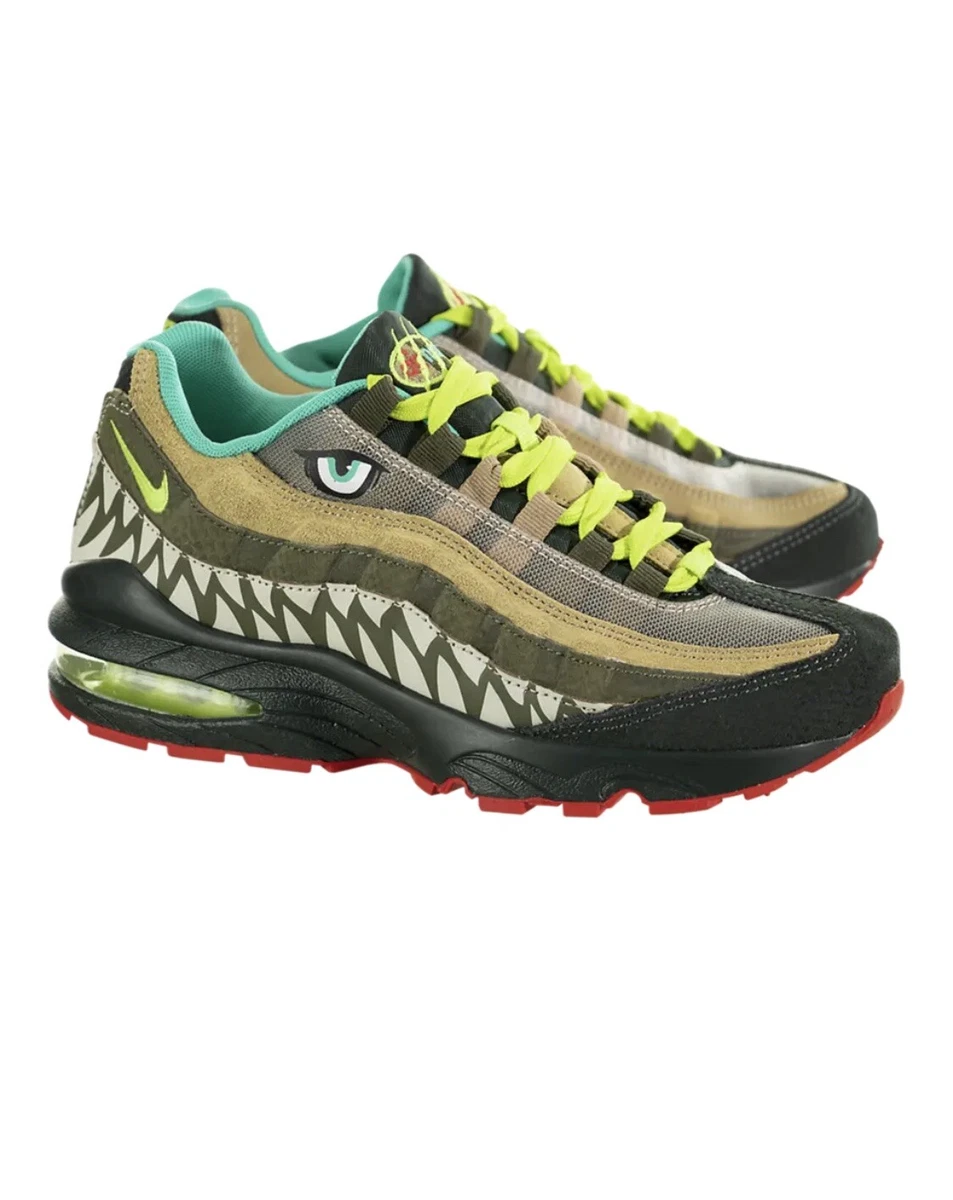 Nike Air Max 95 Monster Dinosaur Shoes Green CI9943 300 5Y 6.5