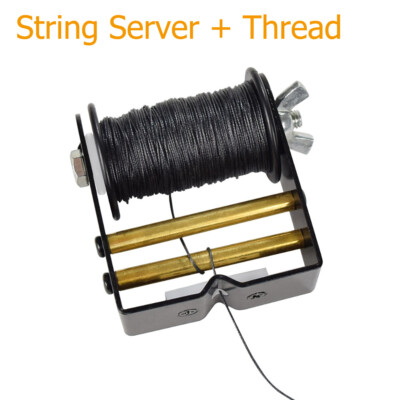 Archery String Serving Tool & Thread 0.018'' Schutzbogen für alle Bögen Schwarz