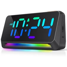LED Digital Clock for Bedroom Super Loud Alarm Clock for Heavy Sleepers