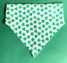 Over Collar SlideOn Pet Dog Cat Bandana ST. PATRICKS DAY SHAMROCKS SMALL/ MED