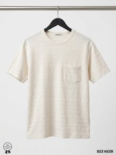 Buck Mason Men s AVALON KNIT CLASSIC TEE Large / Never Worn MSRP 98 / Ivory