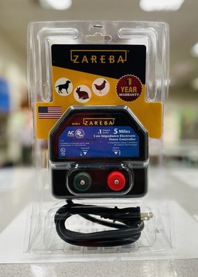ZAREBA EA5M-Z AC Power Low Impedance Electric Fence Controller 5 Miles