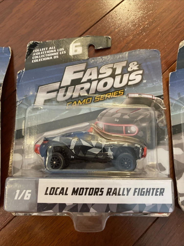 Lot Of 3 Fast & Furious Camo Series- Local Motors Rally Fighter, Dodge Diecast - Image 3 of 4