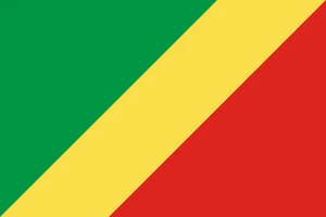 Congo Flag Self Adhesive Vinyl Sticker