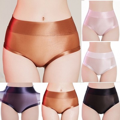 Silky High Waisted Underwear Sexy Lingerie with HipLifting Effect in Black