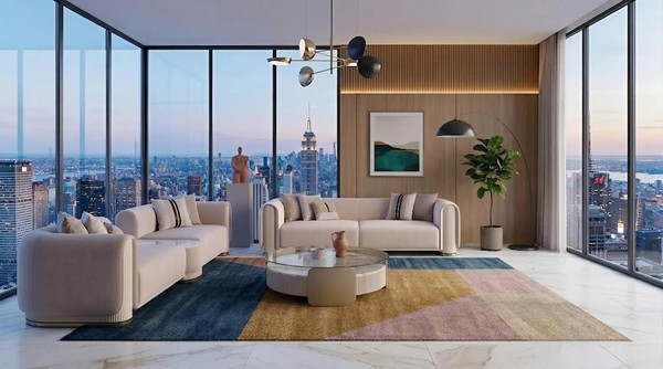 Elegante Wohnzimmer Polstergarnitur 2X 3-Sitzer Sofas Couchtisch-image