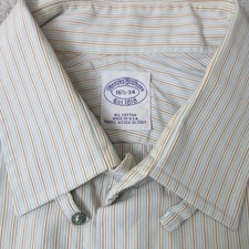 Brooks Brothers Dress Shirt Men's 16 1/2-34 Striped Long Sleeve Preppy Classic