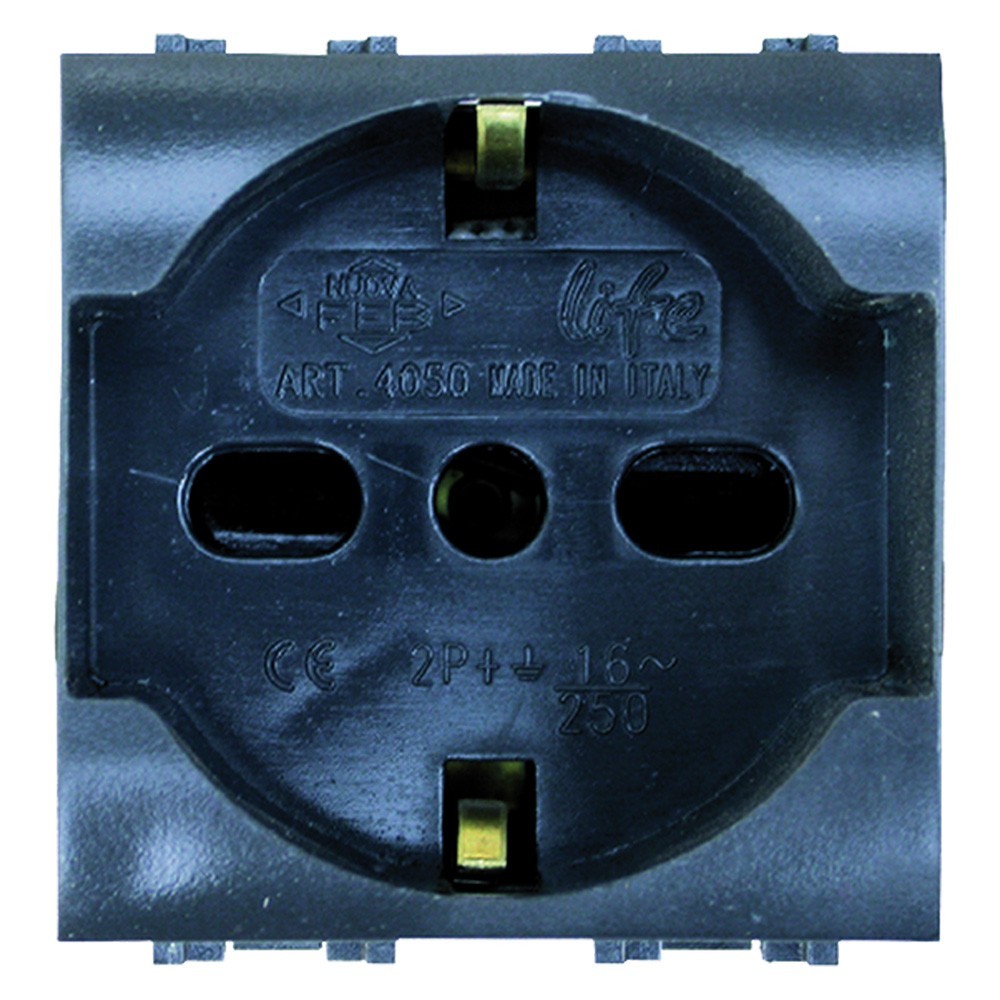 Presa Bipasso Schuko 14050 FEB Flexì | Presa Unel 16A Bianca Universale