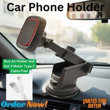 Universal Magnetic in Car Mobile Phone Holder Stand Dashboard 360 Accessories
