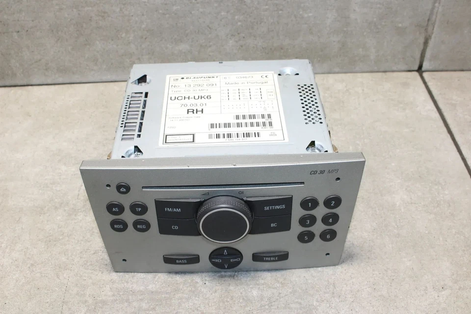 Opel Meriva A Autoradio Radio CD30 entheiratet 13292091 RH AUX - Bild 2 von 4