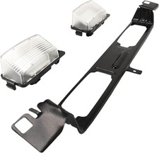 1 Pcs Rear License Plate Lamp Bracket Frame  2 Pcs Full Led License Plate Light