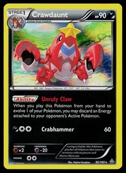 Crawdaunt 92/160 Holo Rare XY Primal Clash