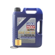 5L Liqui Moly Leichtlauf High Tech 5W-40 Wix Engine Oil Change Kit for E36 318is
